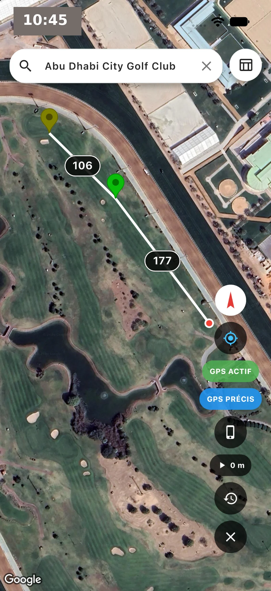 QasGolfPro satellite GPS example
